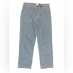 Striped Wide Leg Pants in Blue